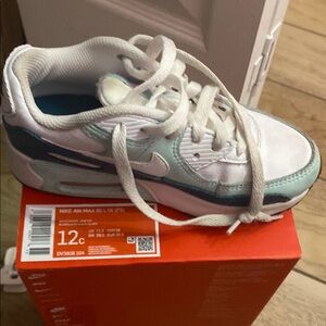 Nike Air Max 90 LTR Kids' Shoes - White and Blue